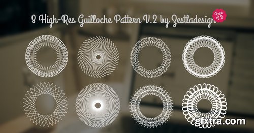 8 High-Res Guilloche Pattern V.2