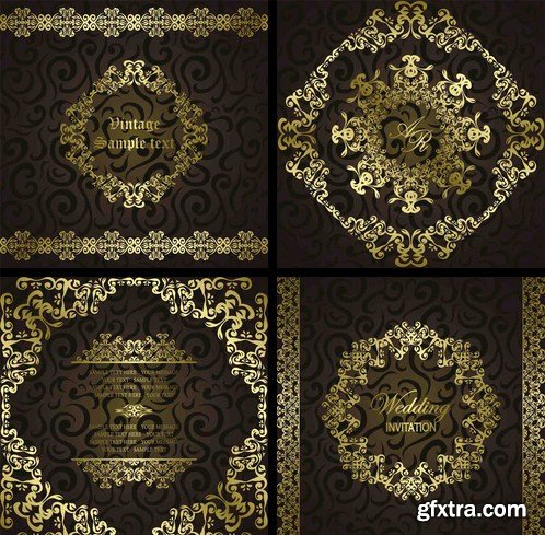 Stock Vector - Seamless Backgrounds and Frames