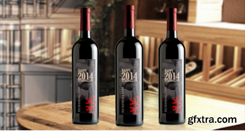 Wine Bottle Mockup 2014