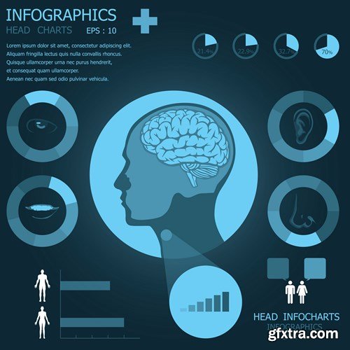 Medical Infographics Elements - 25x EPS