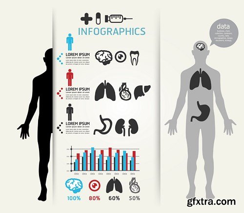 Medical Infographics Elements - 25x EPS