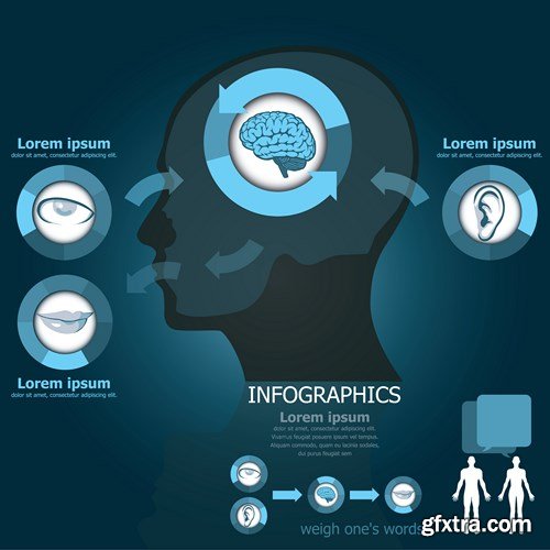 Medical Infographics Elements - 25x EPS