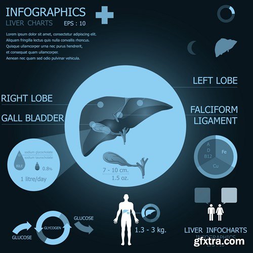 Medical Infographics Elements - 25x EPS