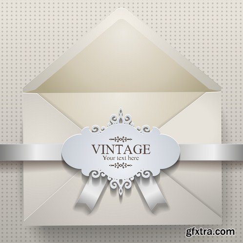 Stock Vector - Vintage Envelope Illustrations