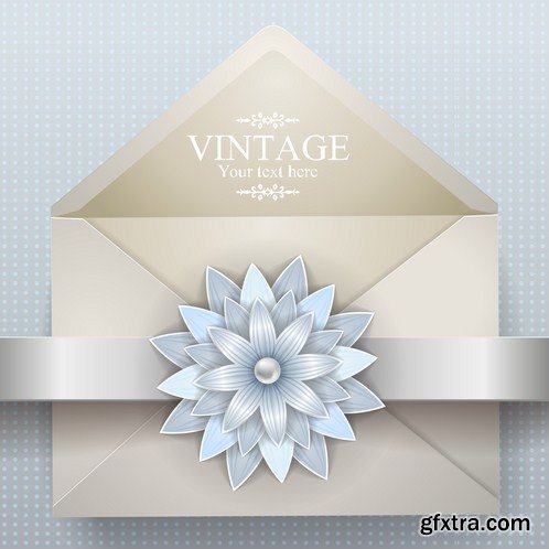 Stock Vector - Vintage Envelope Illustrations