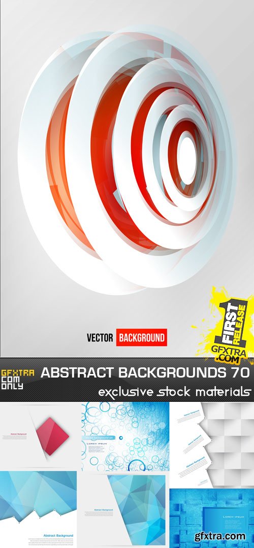 Collection of Vector Abstract Backgrounds Vol.70, 25xEPS