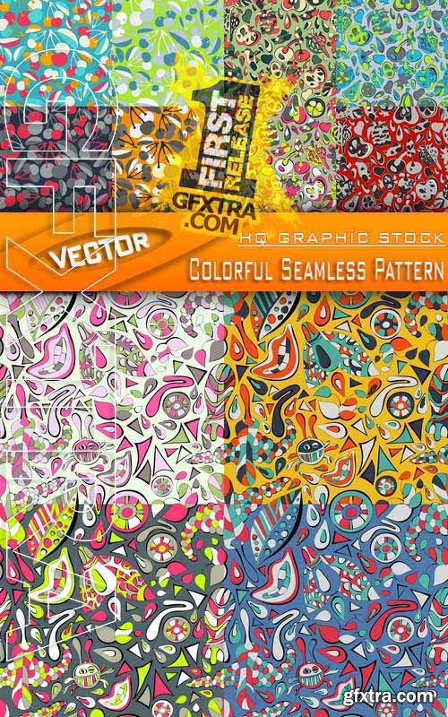 Stock Vector - Colorful Seamless Pattern