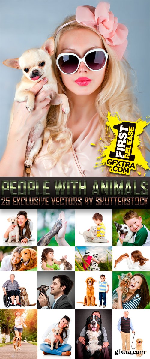 Amazing SS - People with Animals, 25xJPGs