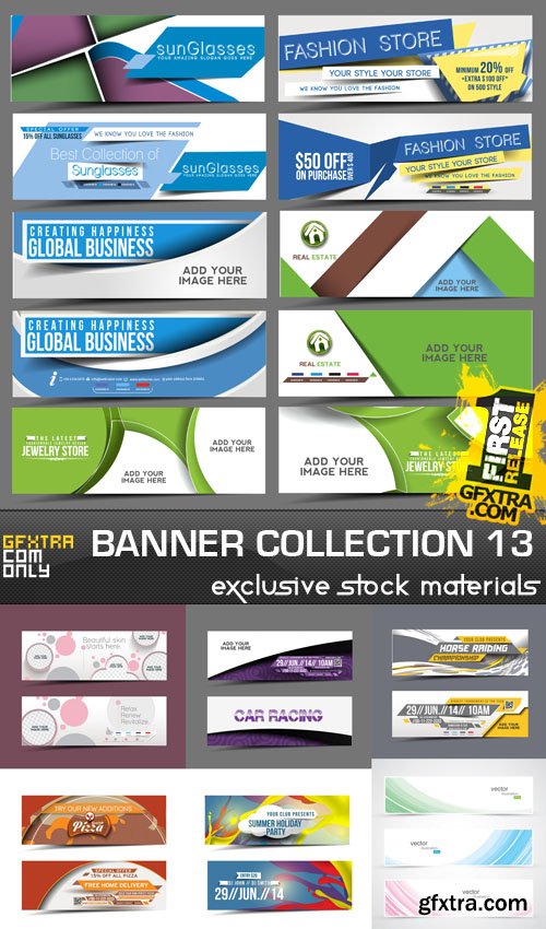 Collection of vector banners vol.13, 25xEPS