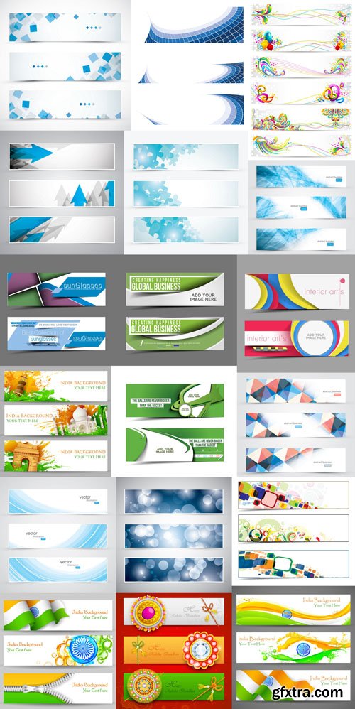 Collection of vector banners vol.13, 25xEPS