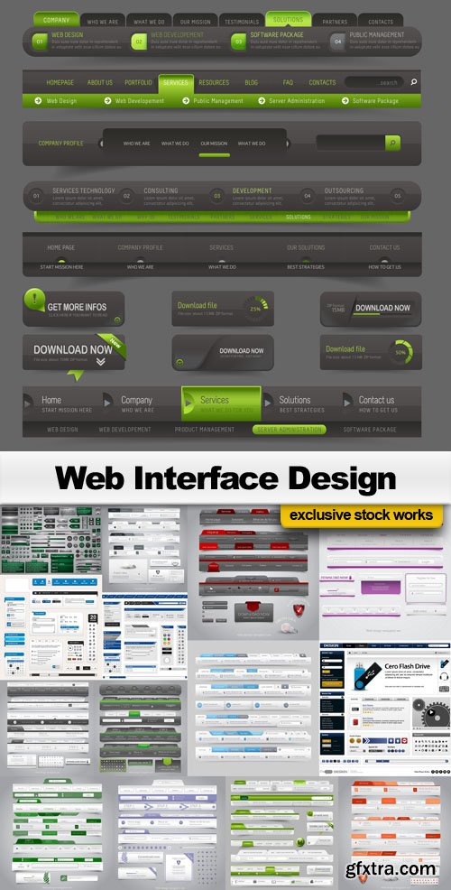 Web Interface Design - 36x EPS