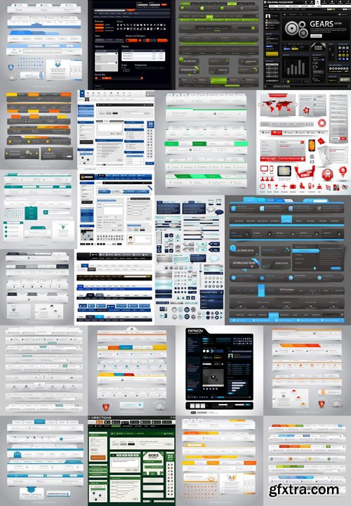 Web Interface Design - 36x EPS