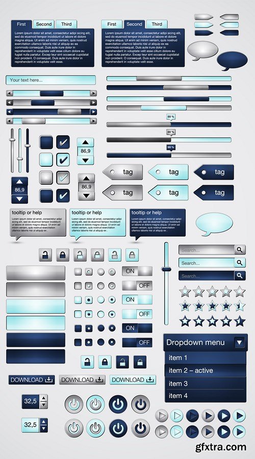 Web Interface Design - 36x EPS