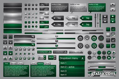 Web Interface Design - 36x EPS