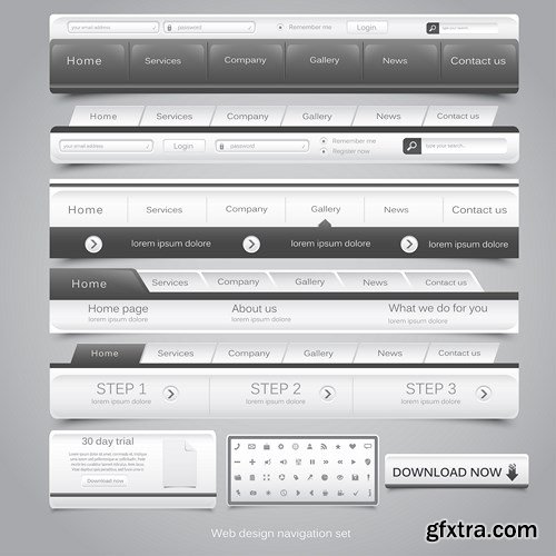 Web Interface Design - 36x EPS