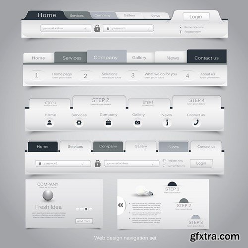 Web Interface Design - 36x EPS