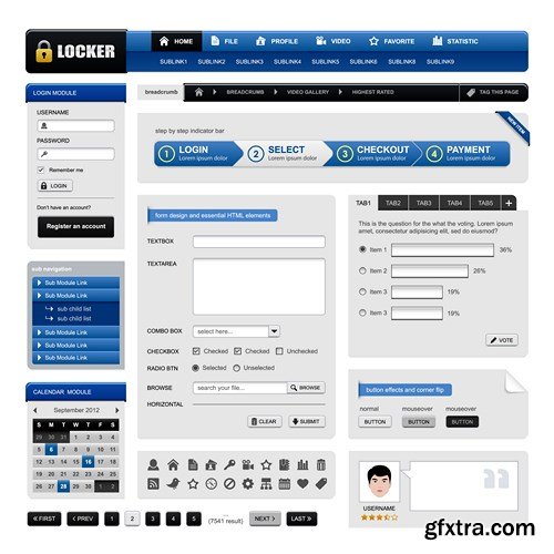 Web Interface Design - 36x EPS