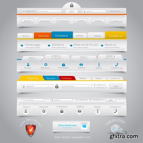 Web Interface Design - 36x EPS