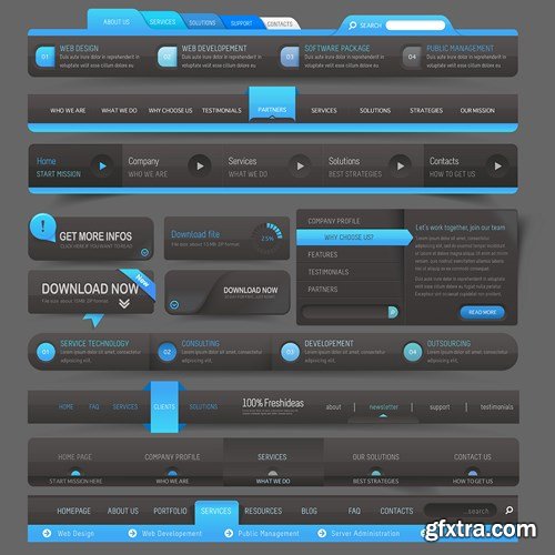 Web Interface Design - 36x EPS