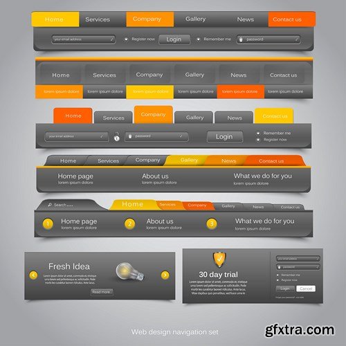 Web Interface Design - 36x EPS