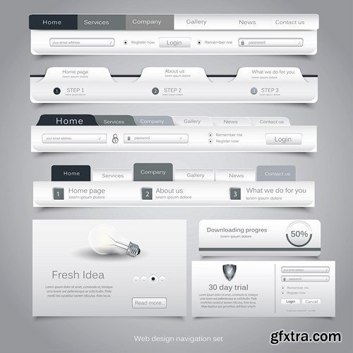 Web Interface Design - 36x EPS