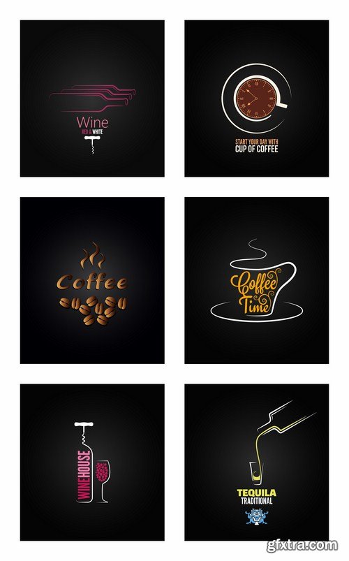 Exclusive SS - Drink Logos Collection, 20xEPS