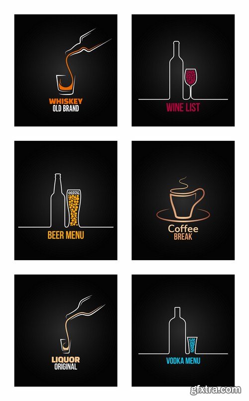 Exclusive SS - Drink Logos Collection, 20xEPS