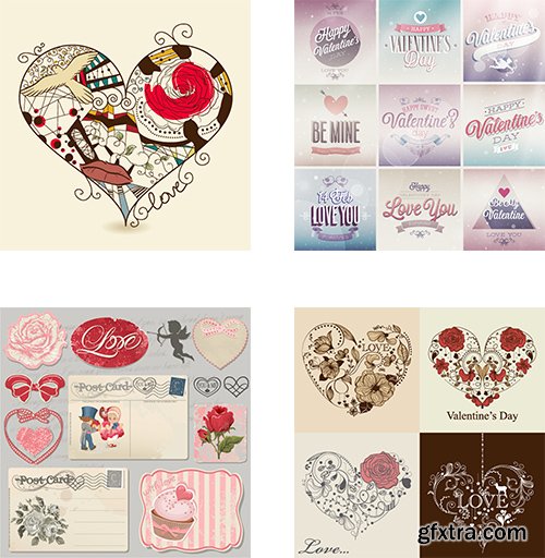 Valentine`s Day set, 32xEPS