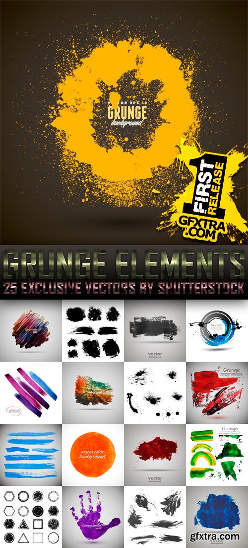 Amazing SS - Grunge Elements (vol.3), 25xEPS