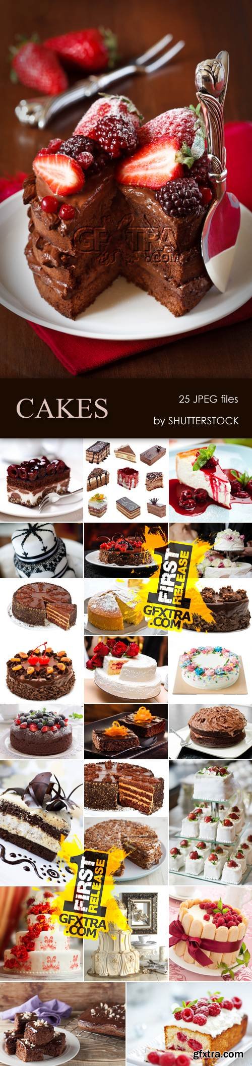 Stock Photo - Sweet, Tasty, Delicious Cakes