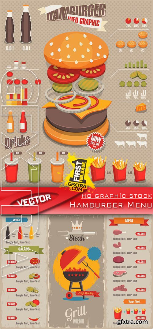 Stock Vector - Hamburger Menu