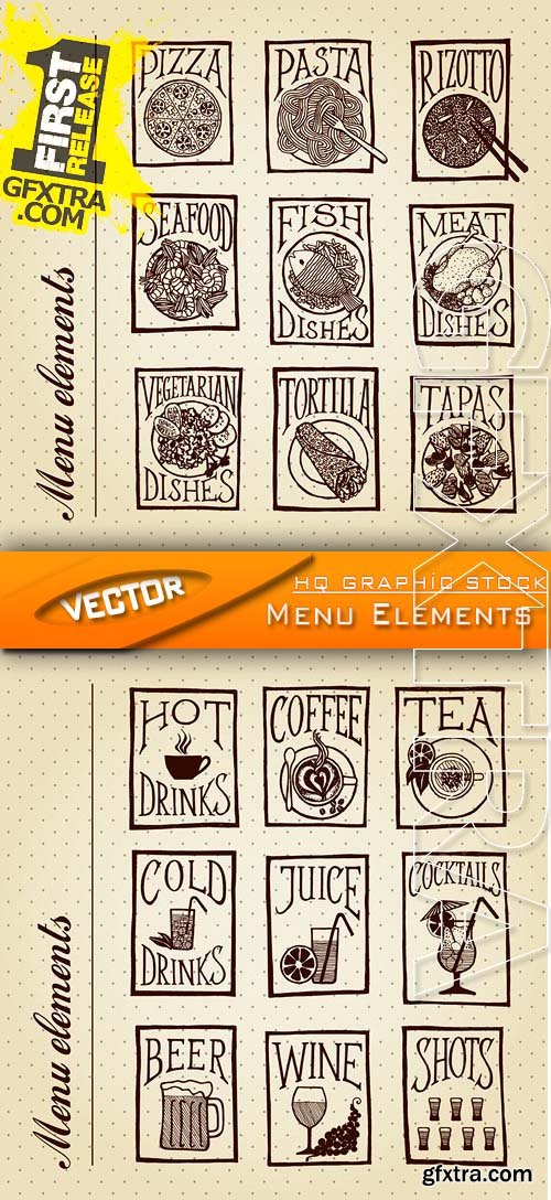 Stock Vector - Menu Elements