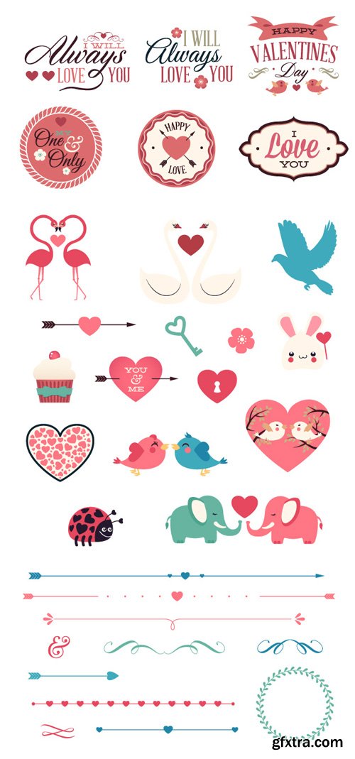 Mini Pack Love Vector Elements