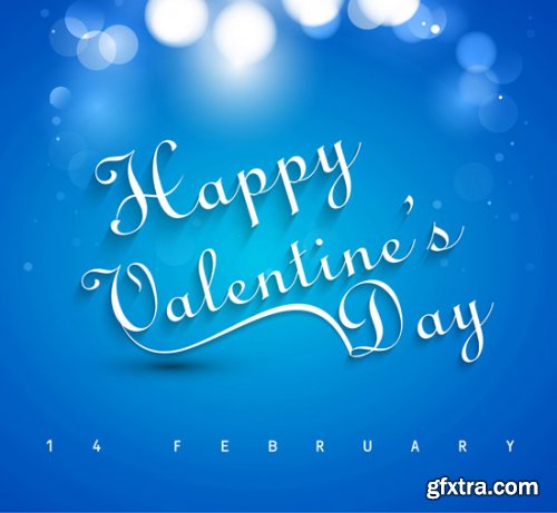 Beautiful Happy Valentine's Day Cards 20xEPS