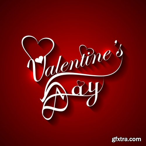 Beautiful Happy Valentine's Day Cards 20xEPS