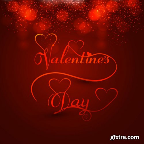 Beautiful Happy Valentine's Day Cards 20xEPS