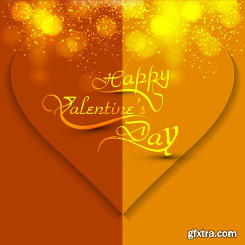 Beautiful Happy Valentine's Day Cards 20xEPS