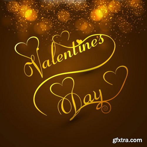 Beautiful Happy Valentine's Day Cards 20xEPS