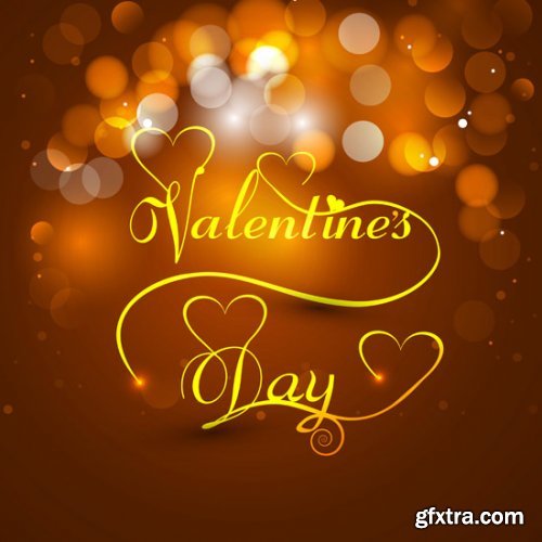 Beautiful Happy Valentine's Day Cards 20xEPS