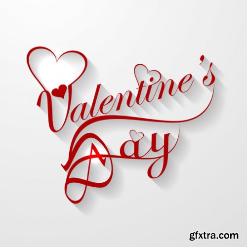 Beautiful Happy Valentine's Day Cards 20xEPS