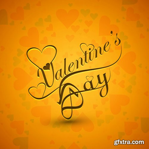 Beautiful Happy Valentine's Day Cards 20xEPS