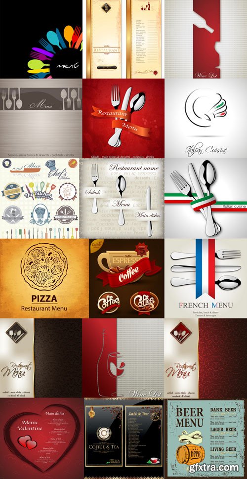 Restaurant Menu Collection, 25xEPS