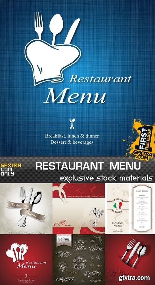 Restaurant Menu Collection, 25xEPS