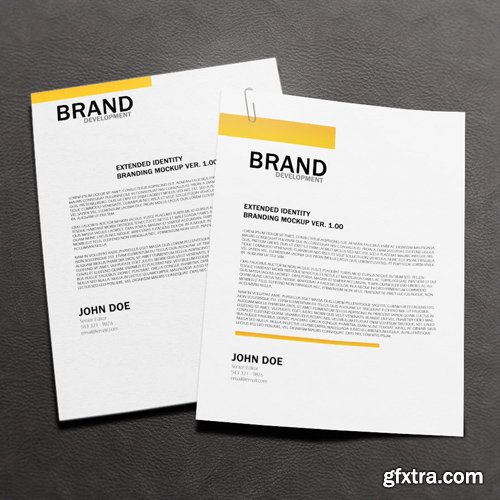 Letterhead Mock-up Template