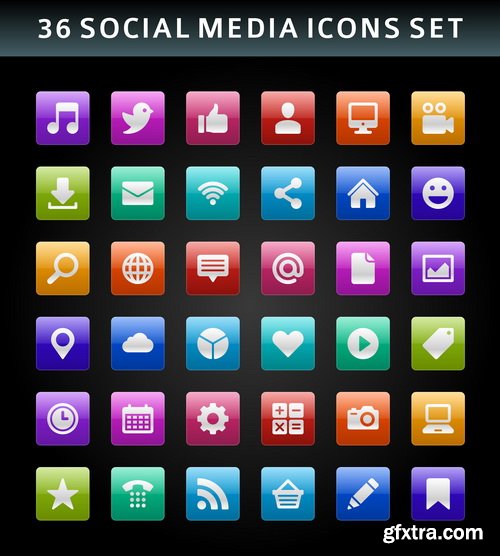 Amazing SS - Media Icon 2, 25xEPS