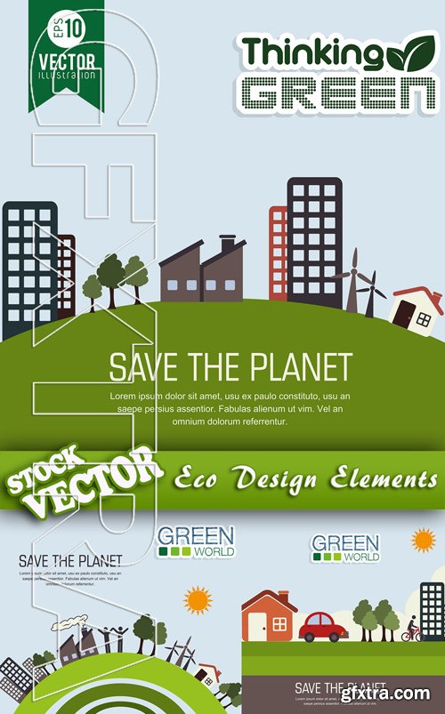 Stock Vector - Eco Design Elements