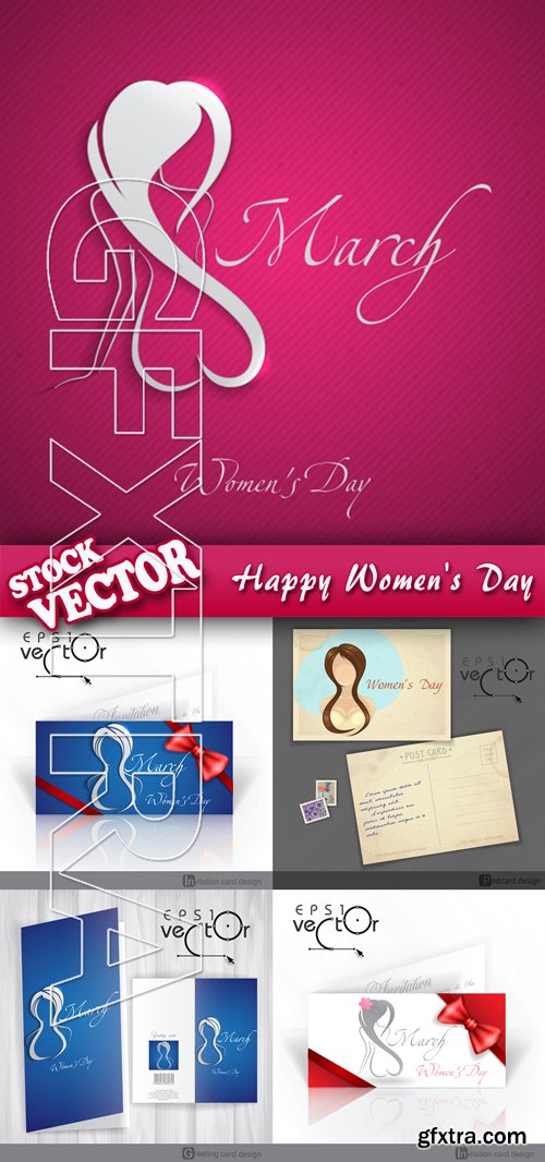 Stock Vector - Happy Women's Day