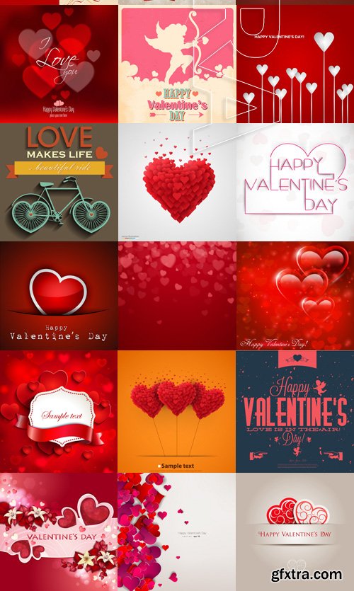 Amazing SS - Valentines day background, 25xEPS