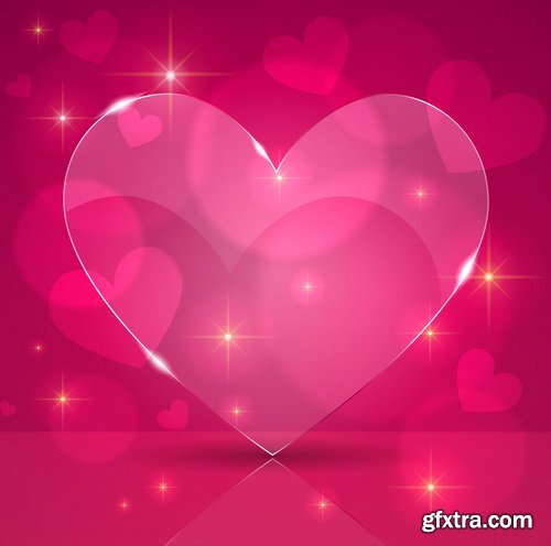 Amazing SS - Valentines day background, 25xEPS