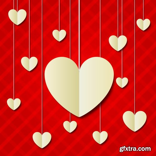 Amazing SS - Valentines day background, 25xEPS